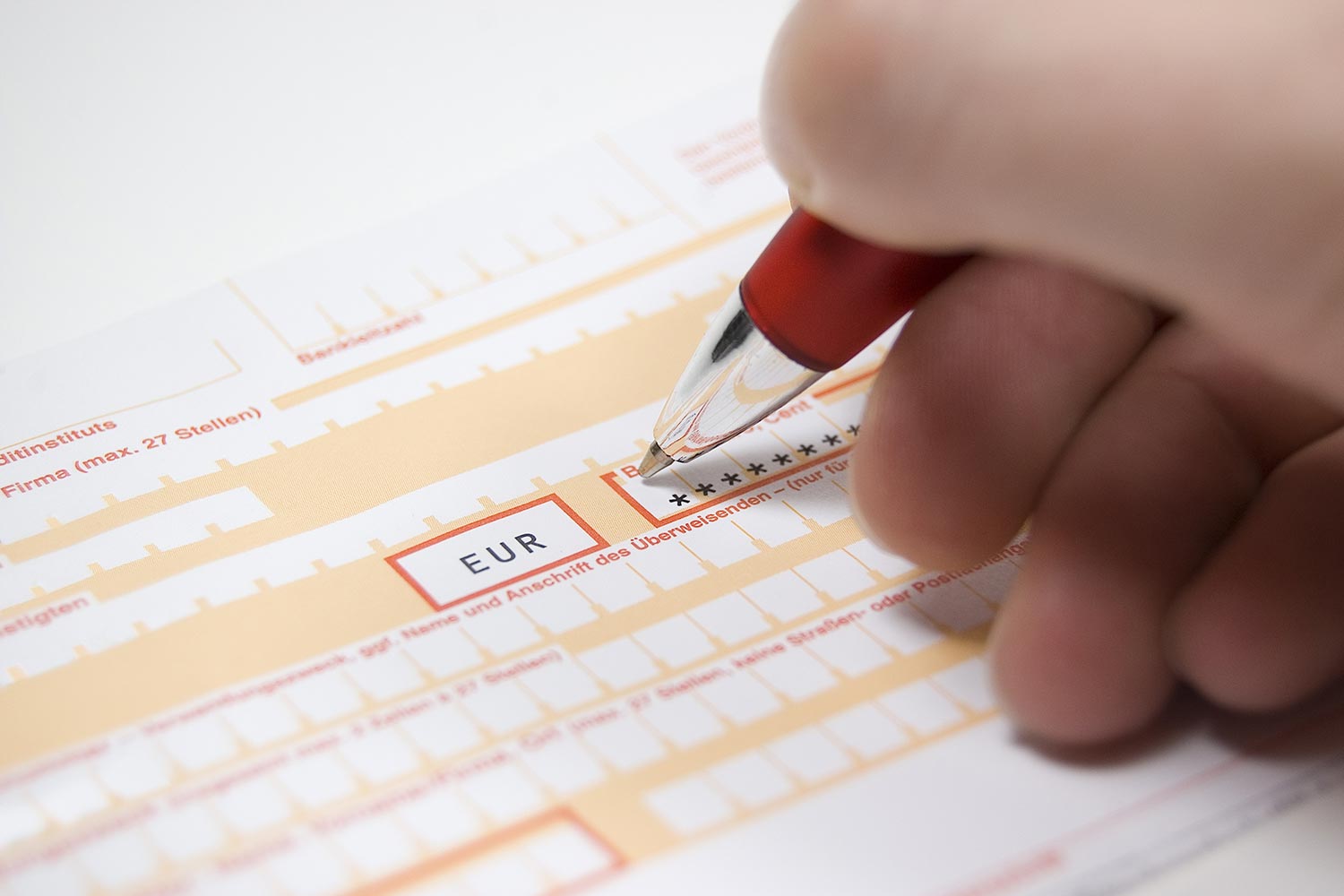 Überweisungsformular